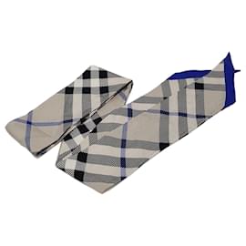 Schmaler Seidenschal mit Check-Muster - Burberry