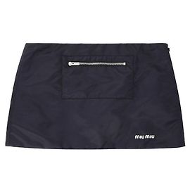 Miu Miu Technischer Rock Gazaar Fleece Damenrock