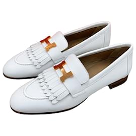 Royal Loafers Weiß Roségold - Hermès