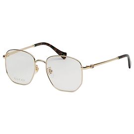 Gucci Leichter quadratischer Metallrahmen Asian Fit