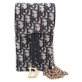 Dior Mini borsa a tracolla Oblique Saddle Gold Chain