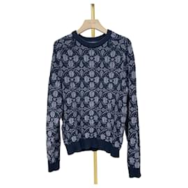 Crewneck-Strickpullover mit Monogramm-Blumen-Jacquard - Louis Vuitton
