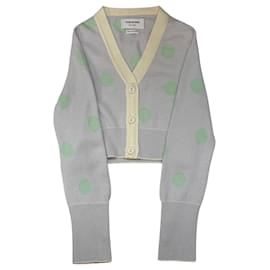 Kurzer Kaschmir-Cardigan mit Polka Dots - Thom Browne