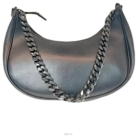 Céline Borsa Hobo Aby Medium in pelle nera Borsa a tracolla