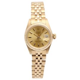 Rolex Datejust Small in Gold für Damen