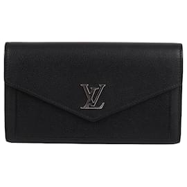 Louis Vuitton Cartera larga Lockme para mujer en negro