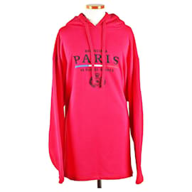 Kapuzenpullover mit besticktem Logo - Balenciaga