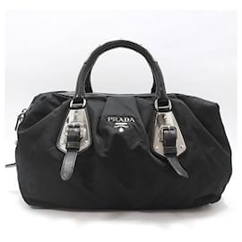 Borsa Tote in Nylon Pocono Fabric Black - Prada