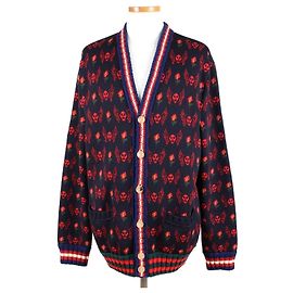 Gucci Jacquard-Cardigan Skull Flower Limitierte Auflage