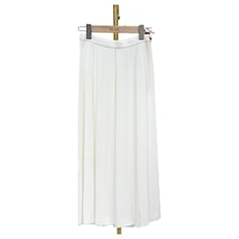 Louis Vuitton Falda de tenis blanca y dorada