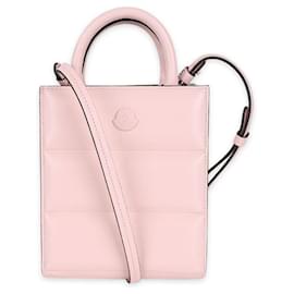 Moncler Donna Mini Tote Bag in Pelle Doudoune (Rosa)
