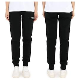 Pantaloni sport Moncler Kids con logo ricamato (Nero)