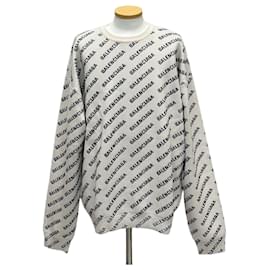 Balenciaga Strick mit Mini-Allover-Logo