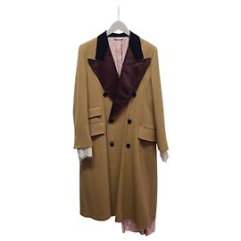 Gucci Abrigo de lana vintage Stitch Craft