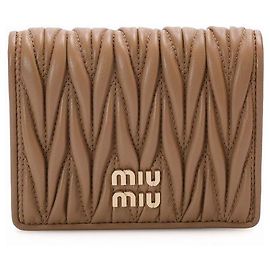 Miu Miu Cartera de piel napa acolchada