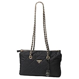 Borsa Tote in Nylon con Catena Réedition - Prada