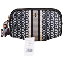 Bolso pouch Gemini con correa dorada, estuche sin usar - Tory Burch