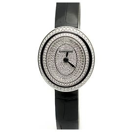 Cartier Pequeña caja Pavé en laca negra
