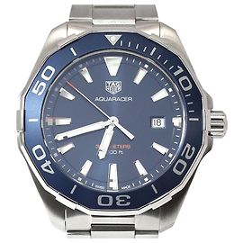 Tag Heuer Orologio Aquaracer in acciaio con quadrante blu e movimento quartz