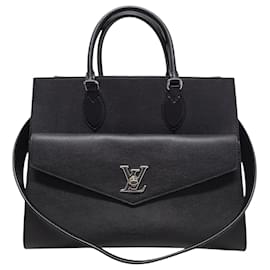 Louis Vuitton Borsa Tote Lockme Black Silver MM