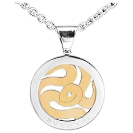 Pendente Tondo Diamante Collana Catena Catene - Bulgari