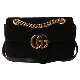 Gucci Mini borsa a tracolla GG Marmont in velluto