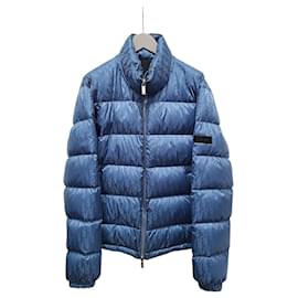 Giacca imbottita con motivo obliquo blu - Dior