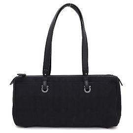 Salvatore Ferragamo Borsa a tracolla baguette con motivo Gancini quadrato Ferragamo