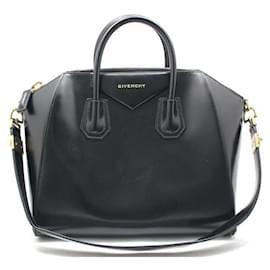 Borsa a tracolla Antigona Medium nera lucida - Givenchy