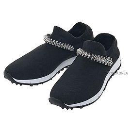 Jimmy Choo Sneakers in maglia con cristalli da donna VERONA KSC BLACK CRYSTAL