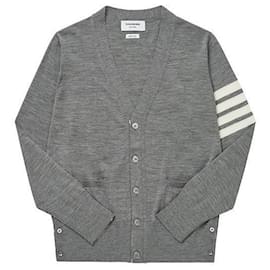 Cardigan in lana merino sostenibile da uomo - Thom Browne