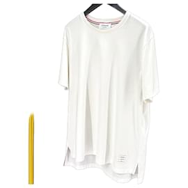 T-Shirt mit kurzen Ärmeln und Tasche Weiß - Thom Browne