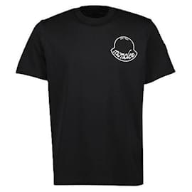Baumwoll-T-Shirt mit Logo-Print - Moncler