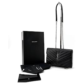 Saint Laurent Borsa a tracolla WOC Monogram Envelope con catena