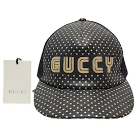 Gucci Mesh-Cap mit Black Star Lettering Logo