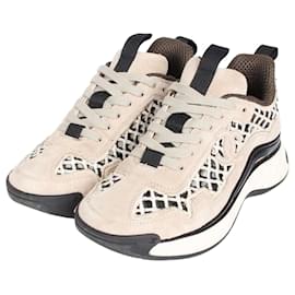 Chanel Sneaker in scamosciato a fibre miste marrone