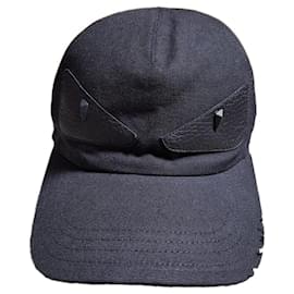 Cappellino da Baseball Monster Patch in Pelle OS - Fendi