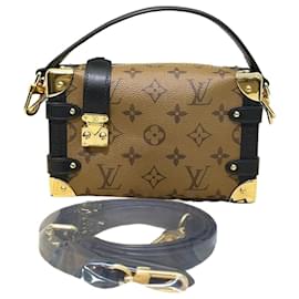 Louis Vuitton Tote e tracolla Side Trunk PM in tela Monogram Reverse