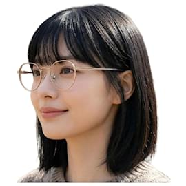 Tom Ford Luxus Runde Brille mit leichtem Goldrahmen, Asian Fit