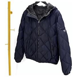 Quilted Padding Jacket Navy - Prada