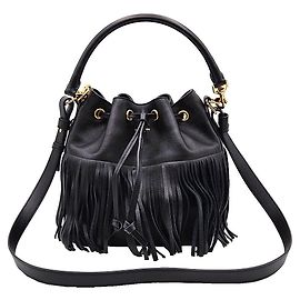 Saint Laurent Bucket in pelle nera