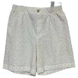 Short de algodón con bordado de flores GG - Gucci