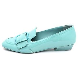 Salvatore Ferragamo Ferragamo BONNIE Mint Patent Pumps Loafers