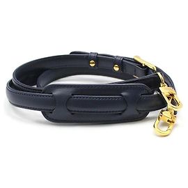 MCM Bandoulière croisée en cuir bleu marine