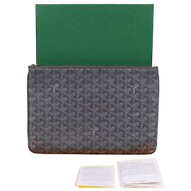 Goyard Clutch Sena MM Medium Speciale Grigia