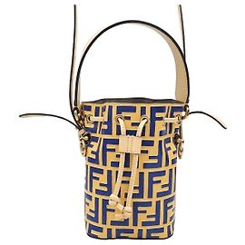 Fendi Bolsa bucket de couro ff FF Montrejo