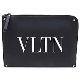Portafoglio e clutch in pelle di vitello VLTN Document Case - Valentino