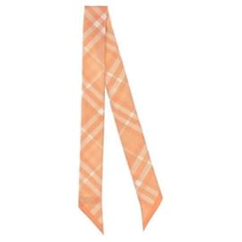 Sciarpa skinny in seta a quadri - Burberry