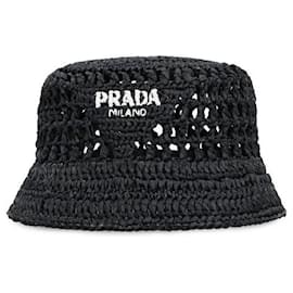 Raffia Bucket Hat - Prada
