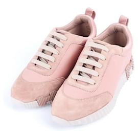 Bouncing Wildleder-Sneaker Rosa - Hermès